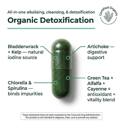 Heavy Metal Detox Cleanse Organic Sea Greens Complex Top Tier Supplements