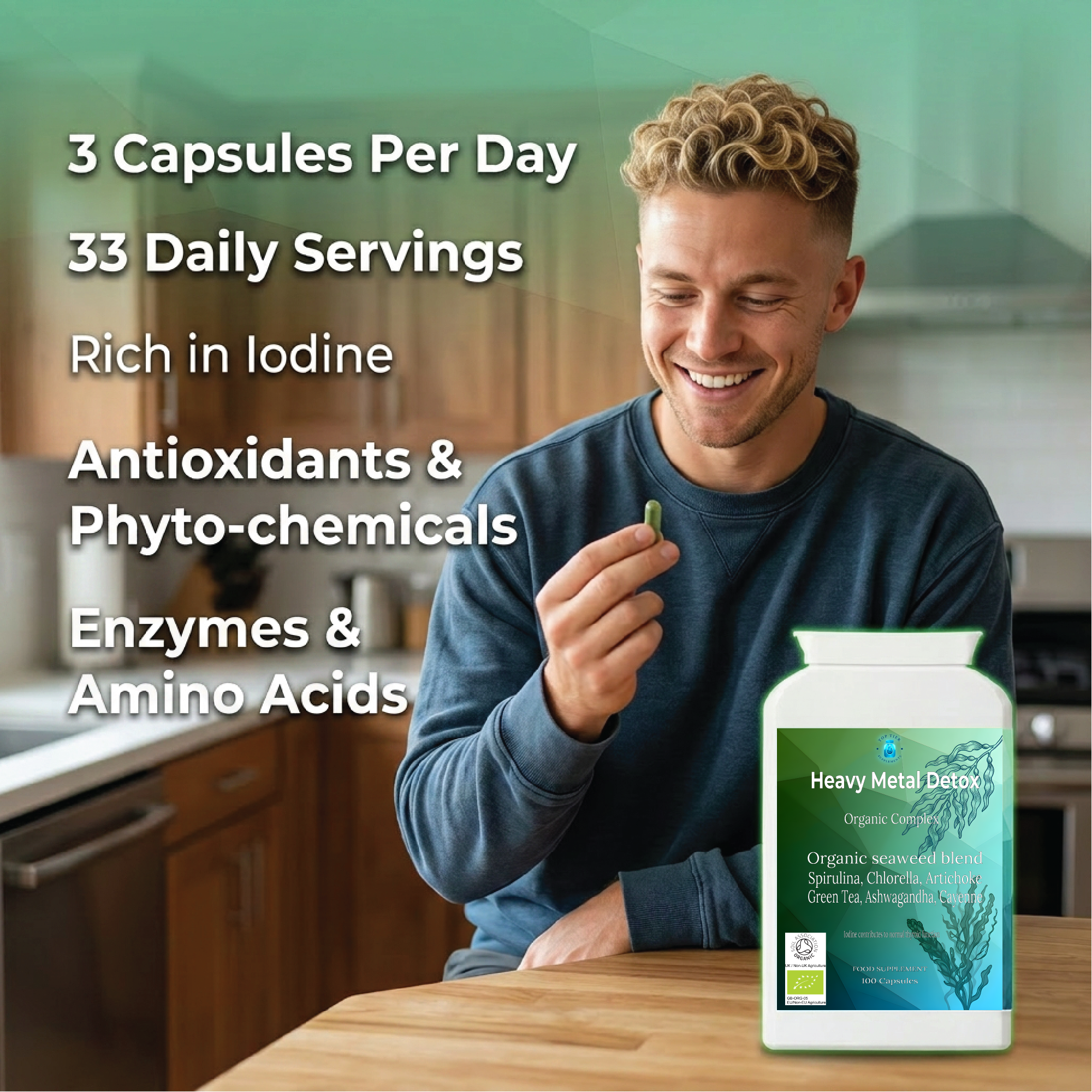 Heavy Metal Detox Cleanse Organic Sea Greens Complex