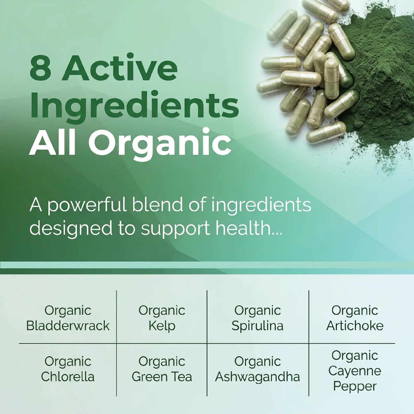 Heavy Metal Detox Cleanse Organic Sea Greens Complex Top Tier Supplements