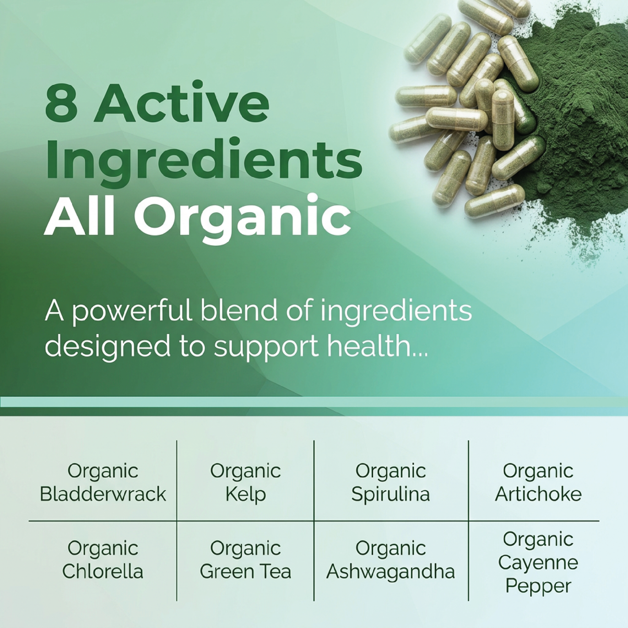 Heavy Metal Detox Cleanse Organic Sea Greens Complex