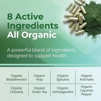 Heavy Metal Detox Cleanse Organic Sea Greens Complex Top Tier Supplements