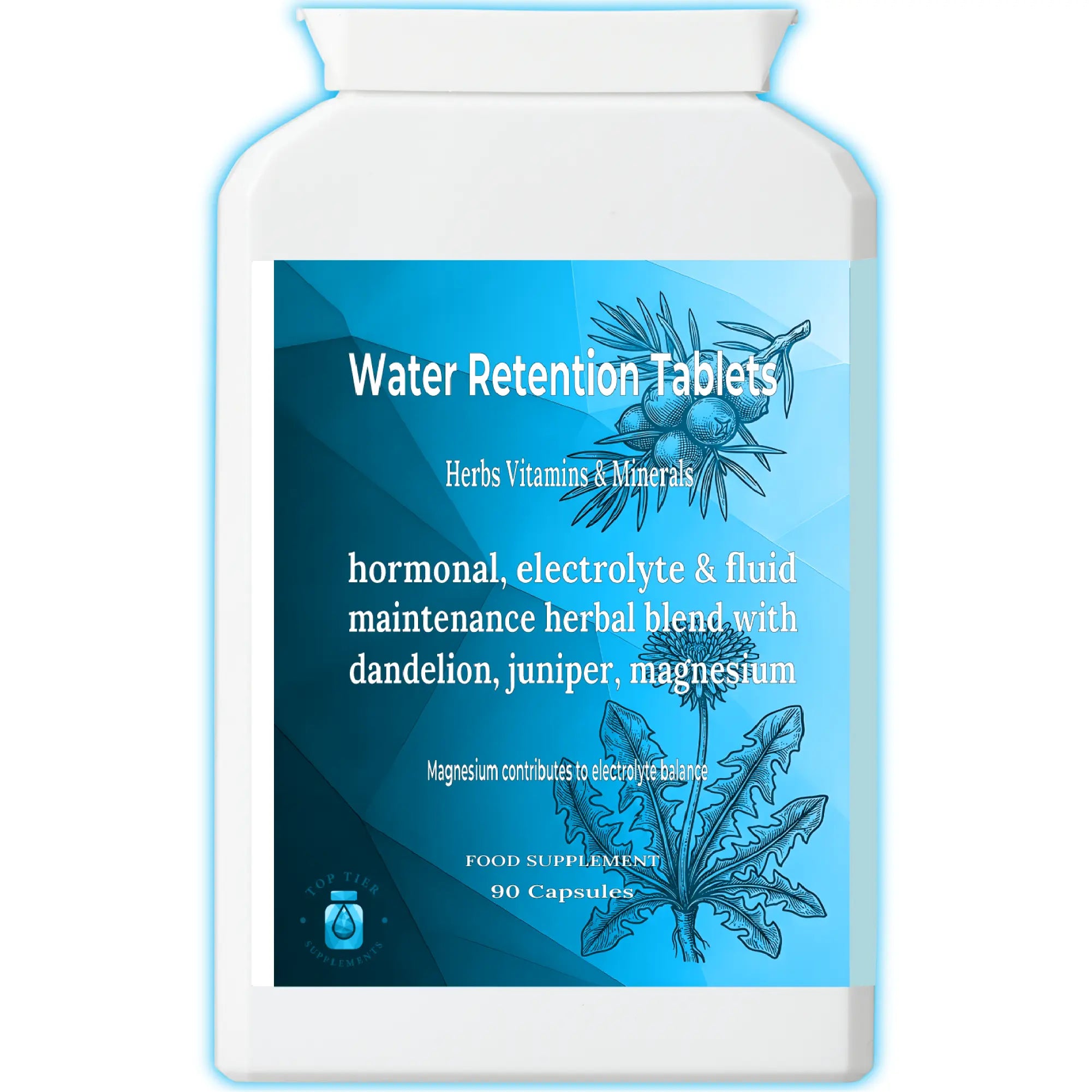 Fluid Retention Natural Herbal Diuretic Formula 90 Capsules – Top Tier ...